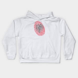 Albania Fingerprint Kids Hoodie